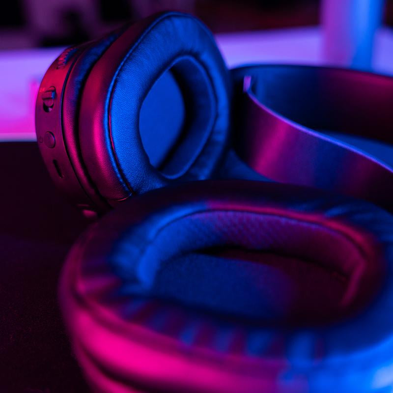 Jlab Nightfall Wireless Gaming Headset, Flip-To-Mute Rotating Boom Mic, 50Mm Drivers, 2.4Ghz for PC, PS5, PS4, Switch, Built-In Microphone