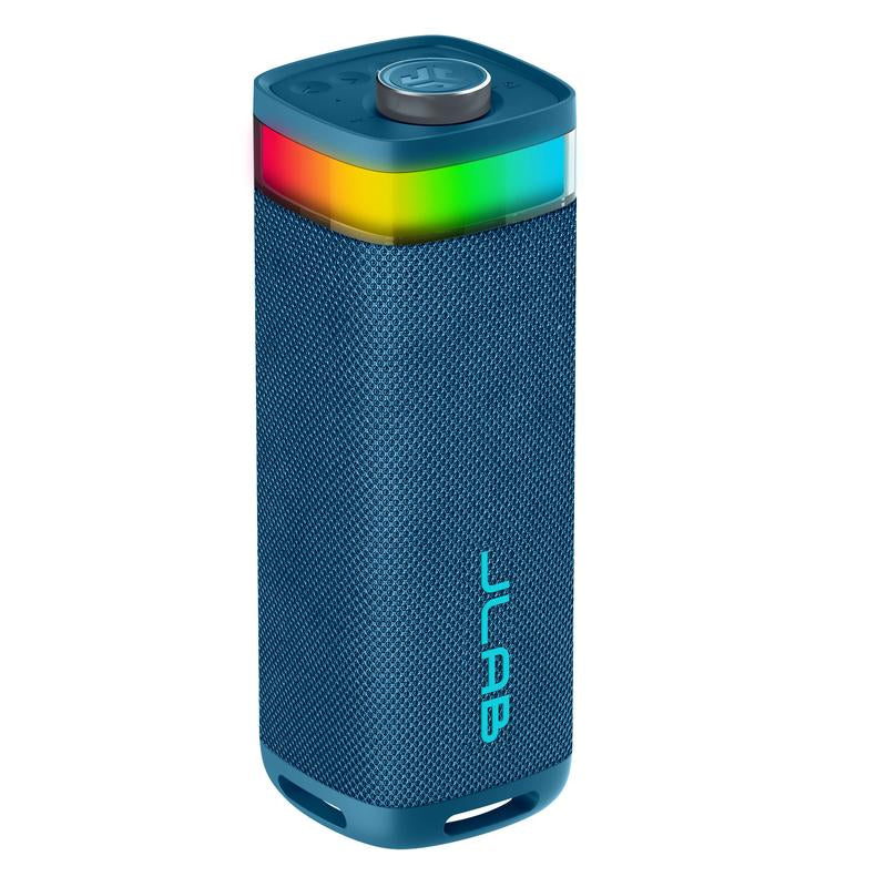 Must Have Speakers: Jlab Jbuds Party Portable Bluetooth Speaker, 30 Watts, 8.27" Tall, Customizable RGB Lighting, IP56 Splashproof, 12 Hr Playtime, Stereo Pairing & Labsync up to 100 Speakers