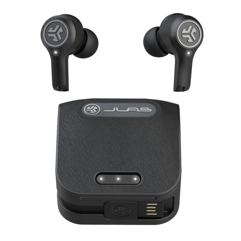 Jlab Epic Air ANC True Wireless Bluetooth Earbuds, Active Noise Canceling, IP55 Sweatproof, 40+ Hour Playtime, Integrated USB Charging Case Audio Cable